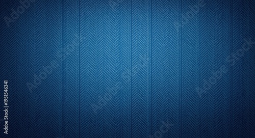 Geometric striped wallpaper in blue with ethnic zigzag wavy separator patterns