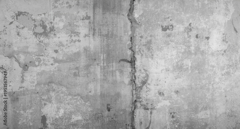Fototapeta premium Copy space on weathered urban grunge concrete wall with grey tones