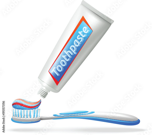 Modern black charcoal toothpaste tube for oral health design vector