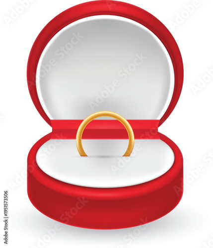 Premium gold diamond ring illustration for jewelry store branding design vector