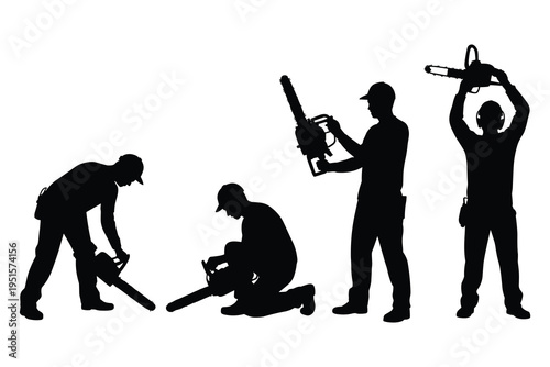 Black silhouette evolution from ape to human with tools