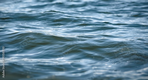 Gentle sea breeze creating mild water undulations