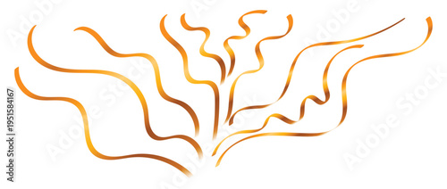 gold line confetti, metallic wavy lines, curly gold streamers, abstract gold ribbons, isolated party element, luxury gold swirls, floating golden lines, festive gold decoration, modern graphic element