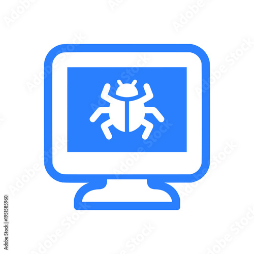 Computer Bug Virus Infection Icon