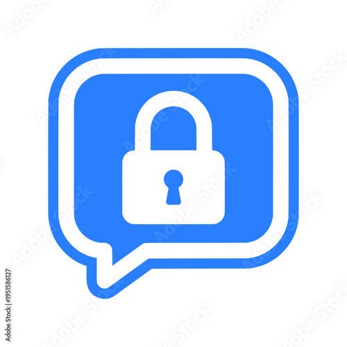 Chat Security Lock Communication Icon