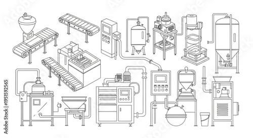 Industrial machinery and equipment for manufacturing and production processes.