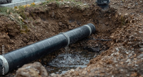 Plastic water and sewer pip...