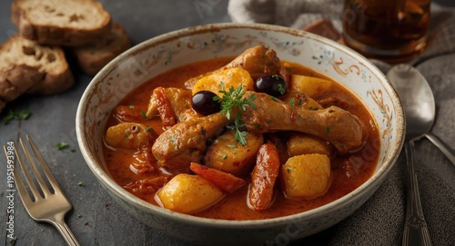 Satisfying chicken stew wit...