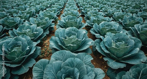 Expansive cabbage plantatio...