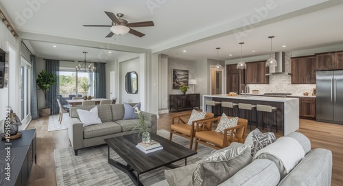 Open plan living and kitche...