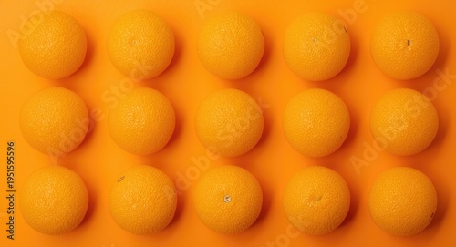 Fresh oranges neatly positi...