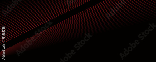 Red and black vector abstract tech futuristic modern 3D line background