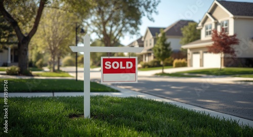 Sold house sign posted by e...