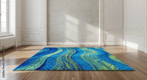 generative AI crafted rug w...