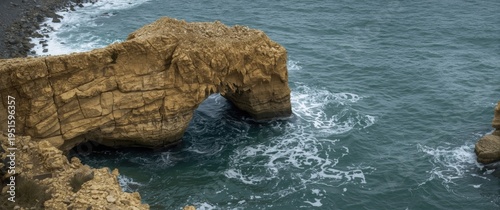 Rocky sandstone coastal fea...