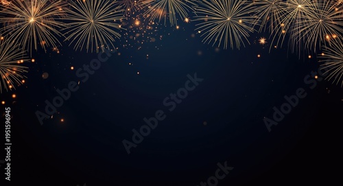 Bright New Year themed desi...