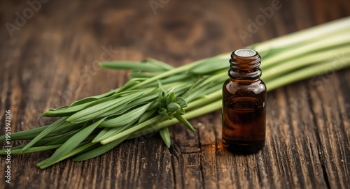 Fragrant lemongrass leaves ...