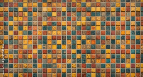 Colorful vintage mosaic wit...