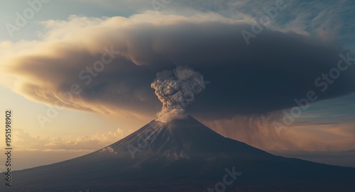 Magnificent volcanic explos...