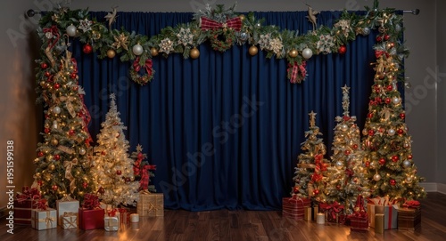 Holiday backdrop featuring ...