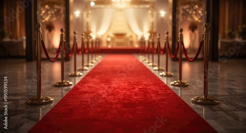 Faint red carpet and queue ...