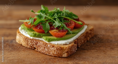 Perfect breakfast toast wit...