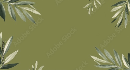 Natural olive green backdro...