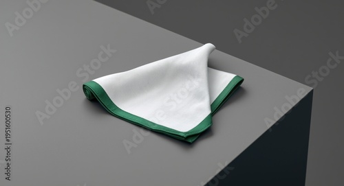 Mens white and green handke...