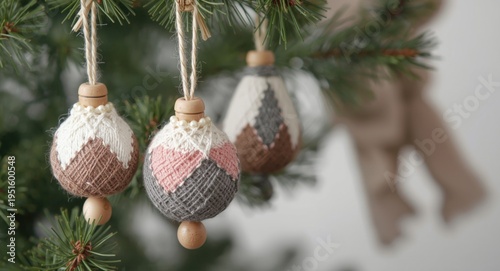 Handcrafted holiday ornamen...