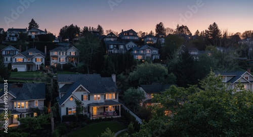 Hillside houses spanning a ...