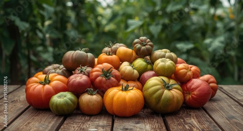 Selection of heirloom tomat...