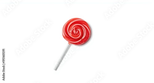 Isolated red candy lollipop...