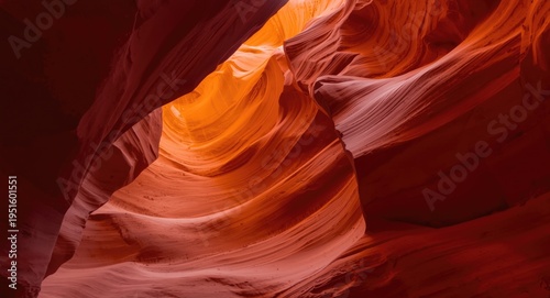 Natural stone canyon with v...