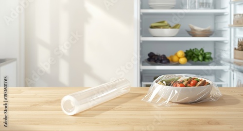 Plastic wrap wrapping metho...