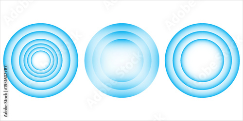 Wifi wave light effect. Radar sensor, beep technology, digital sign.Transparent neon circle symbol. wireless internet connection. Radar or sonar with wireless technology emitting a light effect