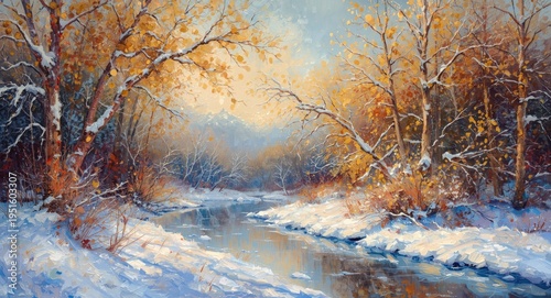 Beautiful winter landscape ...