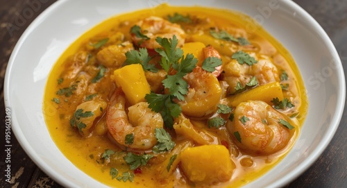 Mouthwatering shrimp and ma...