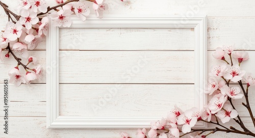 Charming white photo frame ...