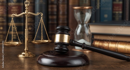 legal concept showing gavel...