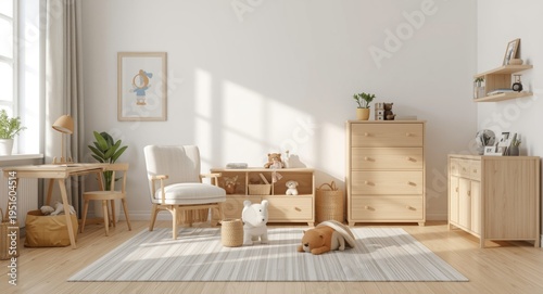 Inviting childs room scene ...