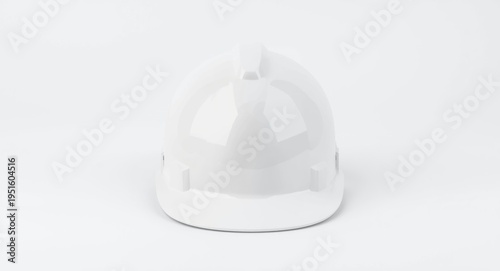Flat perspective of a white...
