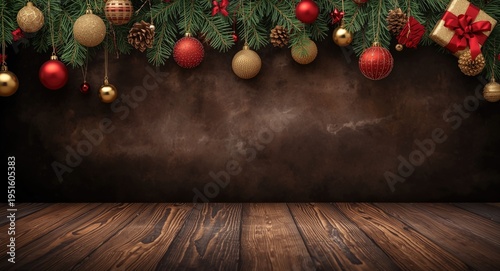 Holiday themed backdrop wit...
