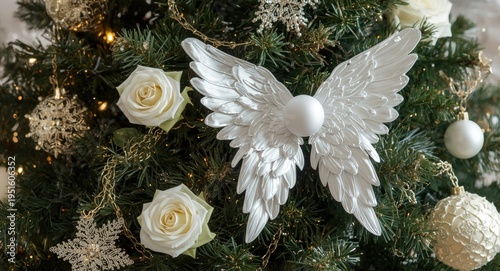 Holiday setting with a chic...