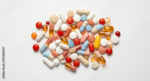 Diverse collection of pills...