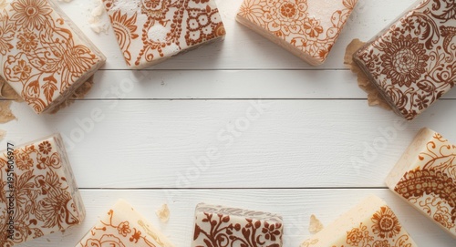 Henna blocks and salt milk ...