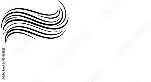 Abstract flowing lines forming a dynamic swirl
