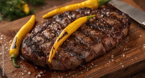 Rustic presentation of gril...