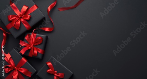 Arrangement of sleek black ...