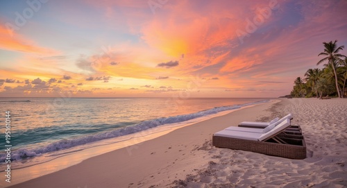 Peaceful tropical coast wit...