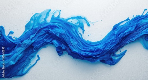 Intense electric blue water...